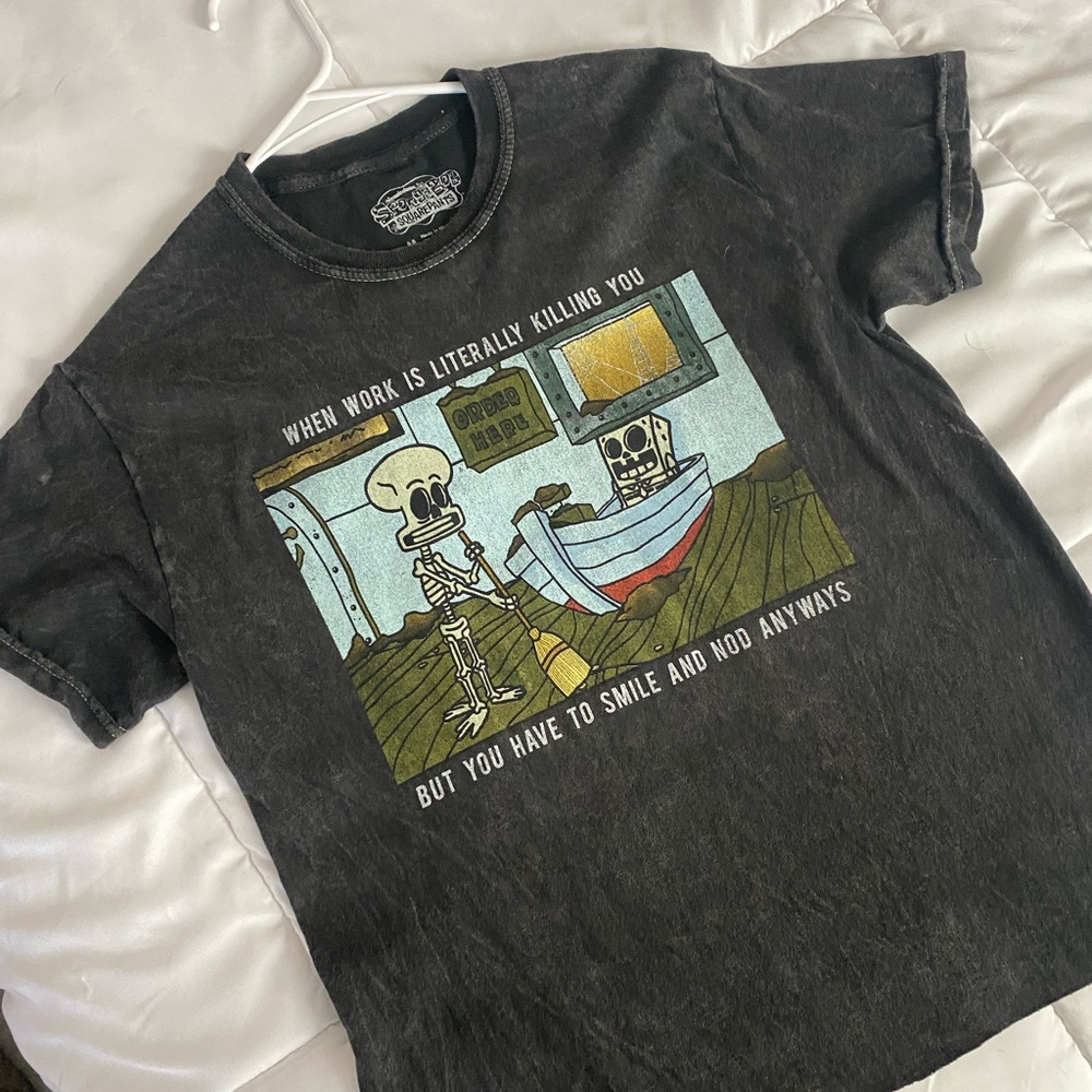 Funny SpongeBob graphic tee NWOT